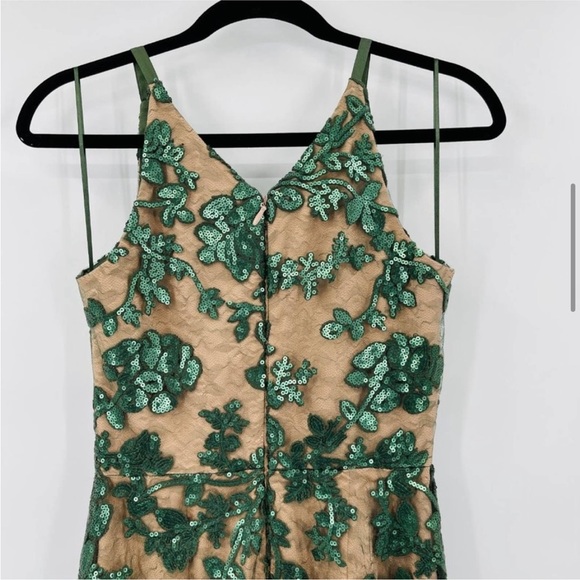 Dress the Population Dress Size XSmall Blair Embellished Sequin Fit Flare Midi - Picture 5 of 11